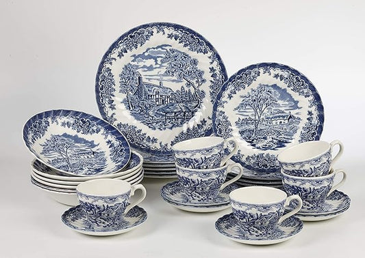 BROOKE BLUE CHELSEA 12PC DINNERSET