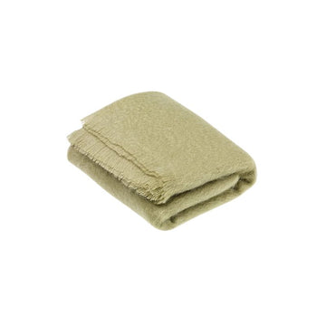 Moon Mohair Throw Blanket, Sage Green, Made in UK
