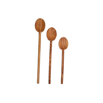 Scanwood Olive Wood Cooking Spoon Set 10" 12" 14"