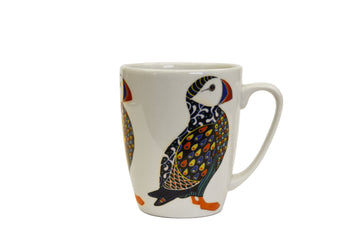 Churchill Paradise Birds Puffin Fine China Gift Coffee Mug, Made In England
