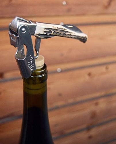 Laguiole Andre Verdier Cepage Corkscrew Wine Bottle Opener, Marble Grey, Made In France